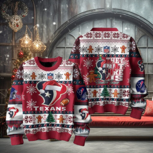 Houston Texans 2024 They Not Like Us Texans Christmas Ugly Sweater