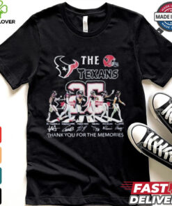 Houston Texans Abbey Road 25th Anniversary 1999 2024 Thank You For The Memories T Shirt