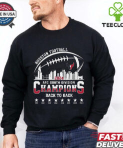 Houston Texans American Football AFC South Champions Back To Back 2011 2024 Skyline Shirt
