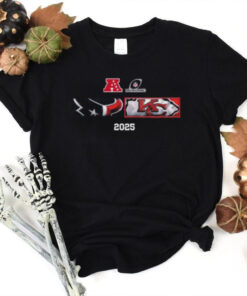 Houston Texans And Kansas City Chiefs Matchup 2025 AFC Divisional Round Head To Head Logo Unisex T Shirt