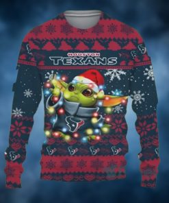 Houston Texans Baby Yoda Star Wars Sports Football American Ugly Christmas Sweater