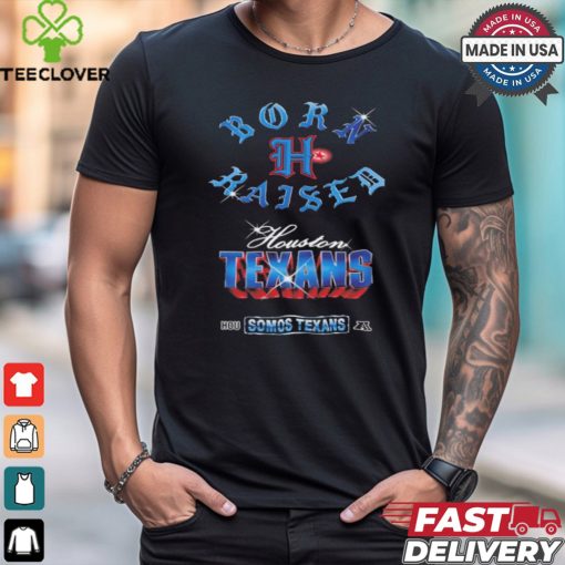Houston Texans Born x Raised Black Chrome Rocker Shirt
