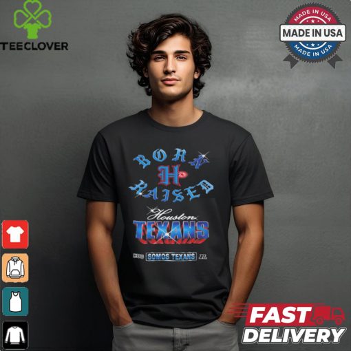Houston Texans Born x Raised Black Chrome Rocker Shirt