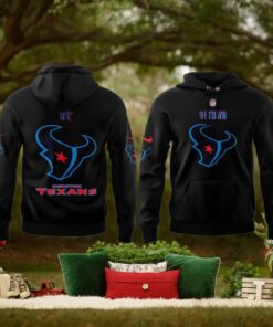 Houston Texans Christmas Candy Blue Uniform For Fans Limited Hoodie