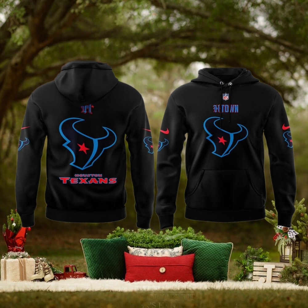 Houston Texans Christmas Candy Blue Uniform For Fans Limited Hoodie Houston Texans Christmas Candy Blue Uniform For Fans Limited Hoodie
