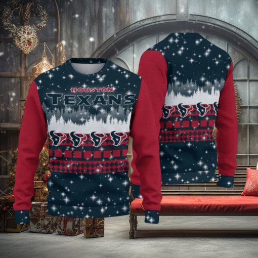 Houston Texans Christmas Forest Hot Trending Ugly Sweater For Fans