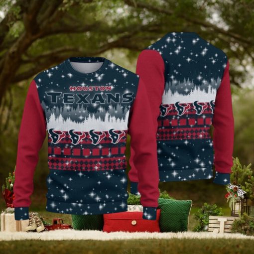 Houston Texans Christmas Forest Hot Trending Ugly Sweater For Fans