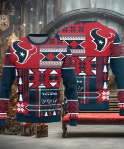 Houston Texans Christmas Snowflakes Pattern New Style Knitted Sweater