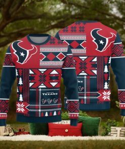 Houston Texans Christmas Snowflakes Pattern New Style Knitted Sweater