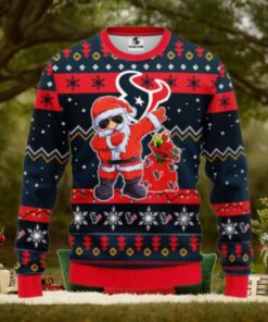 Houston Texans Dabbing Santa Claus Ugly Christmas Sweater