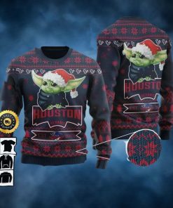 Houston Texans Est 2002 Baby Yoda Ugly Christmas Sweater, Faux Wool Sweater, National Football League, Gifts For Fans Football NFL, Football 3D Ugly Sweater – Prinvity