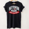 Houston Texans Fanatics Branded Navy 2023 NFL Playoffs H Town Made Logo Shirt