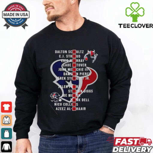 Houston Texans Football players name shirt
