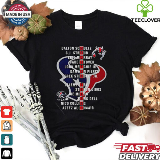 Houston Texans Football players name shirt