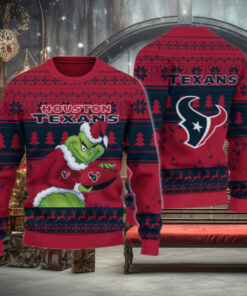 Houston Texans Grinch Ugly Christmas Sweater