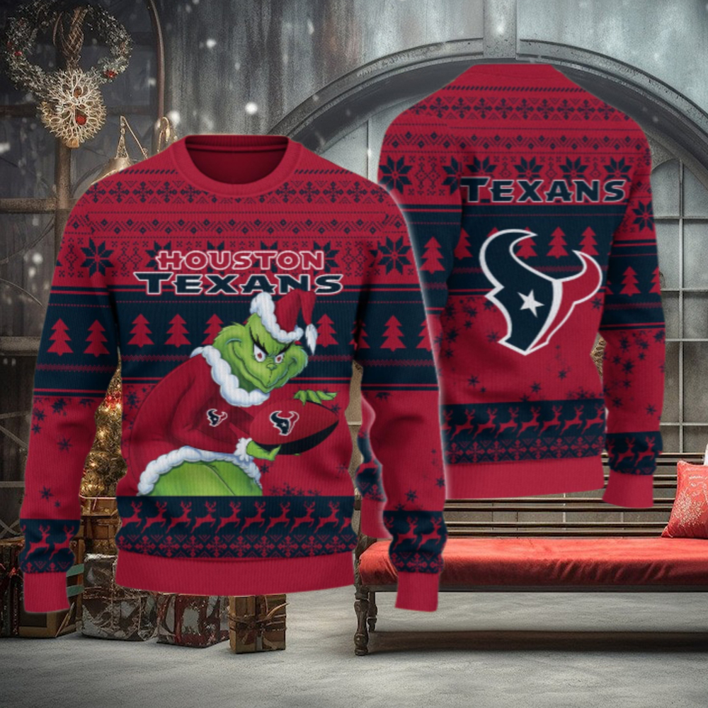 Houston Texans Grinch Ugly Christmas Sweater Houston Texans Grinch Ugly Christmas Sweater