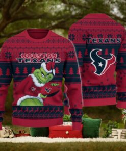 Houston Texans Grinch Ugly Christmas Sweater