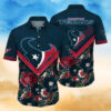 Houston Texans NFL Emblem Hawaiian Casual Shirt