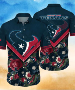 Houston Texans Hawaiian Shirt Floral Aloha