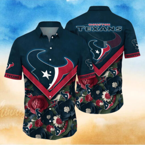 Houston Texans Hawaiian Shirt Floral Aloha