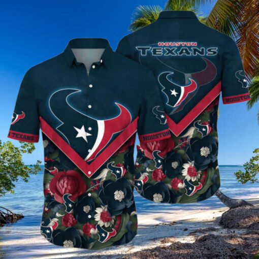 Houston Texans Hawaiian Shirt Floral Aloha