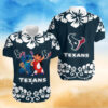 Oceanfront Playbook Houston Texans Hawaiian Shirt