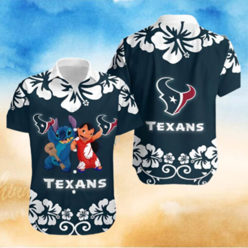 Houston Texans Hawaiian Shirt Stitch And Lilo