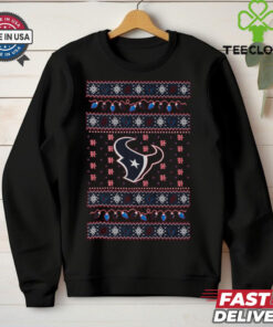 Houston Texans Holiday Lights Sweater T Shirt