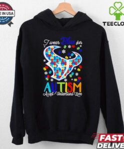Houston Texans I wear blue for Autism accept understand love shirt