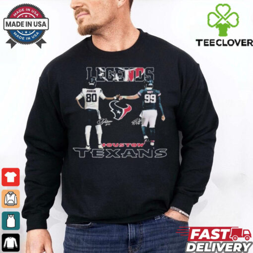 Houston Texans Legends Andre Johnson And J. J. Watt T Shirts