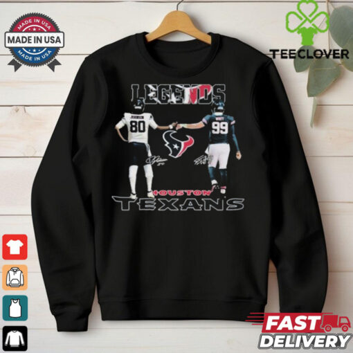 Houston Texans Legends Andre Johnson And J. J. Watt T Shirts