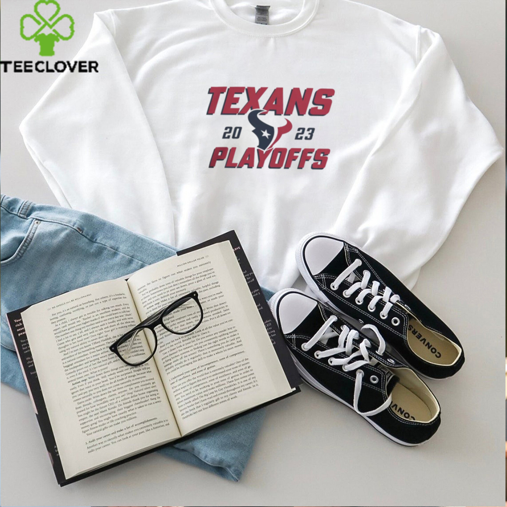 Houston Texans Logo 2023 NFL Playoffs Iconic Tee Gray shirt Houston Texans Logo 2023 NFL Playoffs Iconic Tee Gray shirt