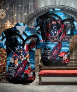 Houston Texans Mascot Design NFL Hawaiian Shirt, Texans Gifts