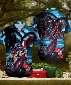 Houston Texans Mascot Design NFL Hawaiian Shirt, Texans Gifts