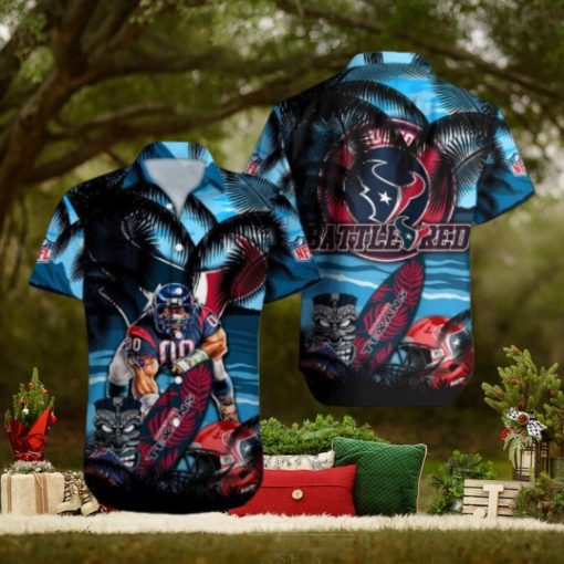 Houston Texans Mascot Design NFL Hawaiian Shirt, Texans Gifts