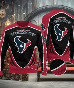 Houston Texans Men’s and Women’s All Over Print Sweater Snow Gift For Men And Women