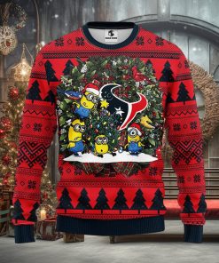 Houston Texans Minion Christmas Ugly Sweater
