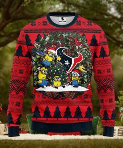 Houston Texans Minion Christmas Ugly Sweater