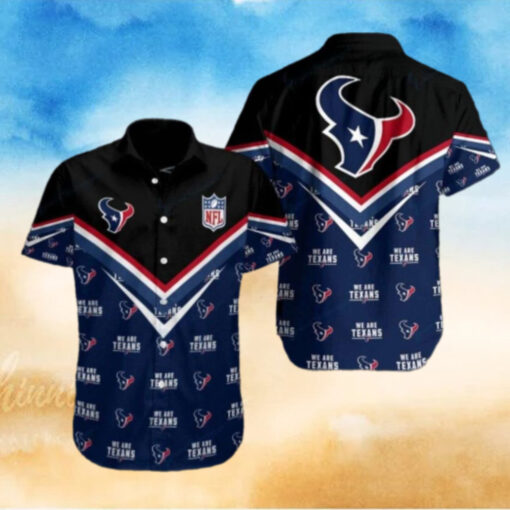 Houston Texans NFL Emblem Hawaiian Casual Shirt