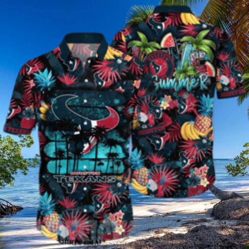 Houston Texans NFL Floral Full Printed Classic Hawaiian Shirt