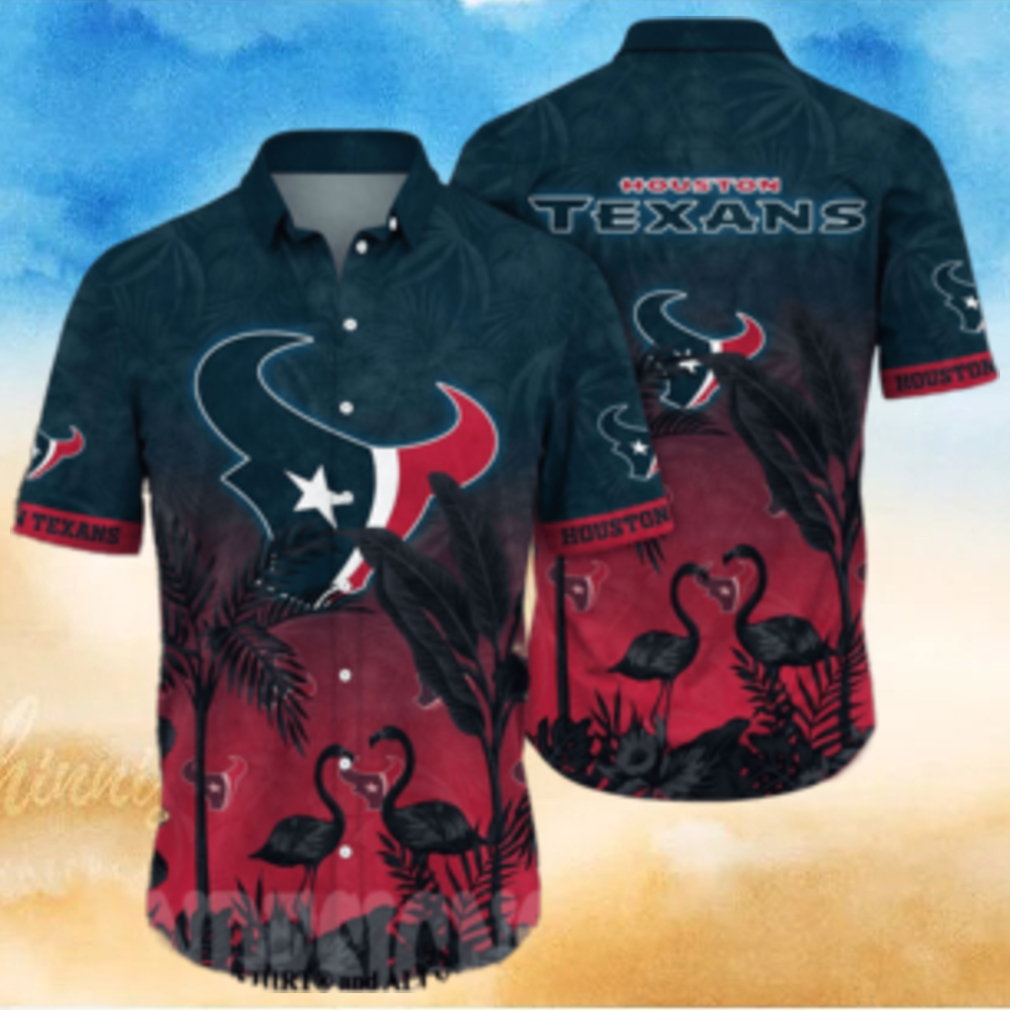 Houston Texans NFL Floral Summerl Full Printing Classic Hawaiian Shirt Houston Texans NFL Floral Summerl Full Printing Classic Hawaiian Shirt