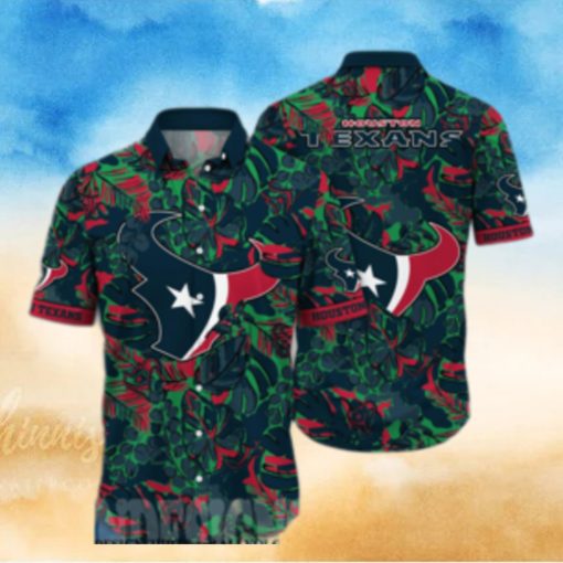 Houston Texans NFL Flower Full Printed Hawaiian Shirt