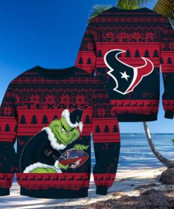 Houston Texans NFL Grinch Christmas Ugly Sweater Fans Gift Funny For Men And Women