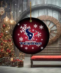 Houston Texans NFL Holiday 2023 Gifts Merry Christmas Tree Decorations Ornament