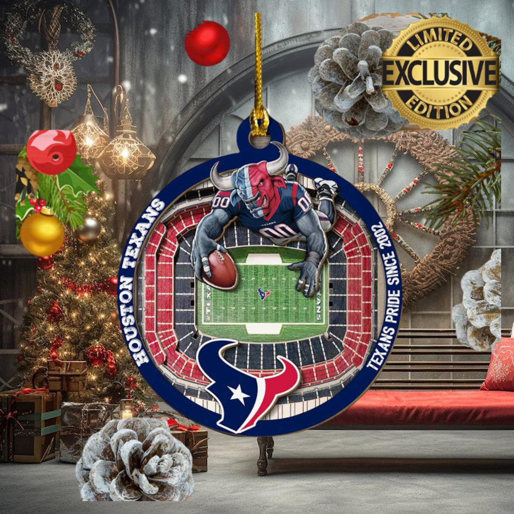 Houston Texans NFL Mascot Personalized Christmas Decorations Ornament 2023 Houston Texans NFL Mascot Personalized Christmas Decorations Ornament 2023