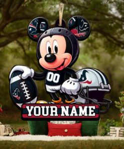 Houston Texans NFL Mickey Disney Christmas Ornament
