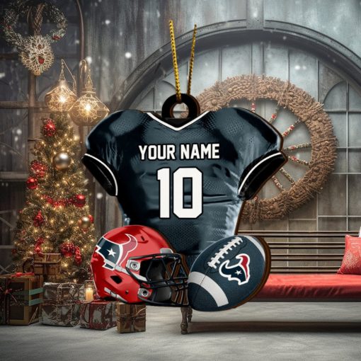 Houston Texans NFL Sport Ornament Custom Name And Number