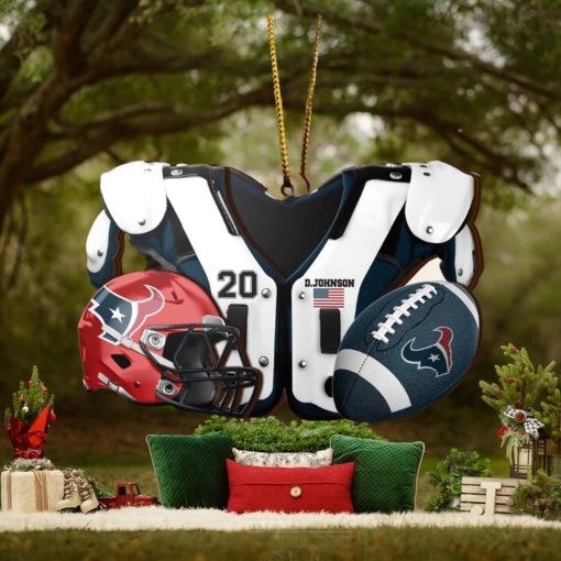Houston Texans NFL Sport Ornament Custom Your Name And Number