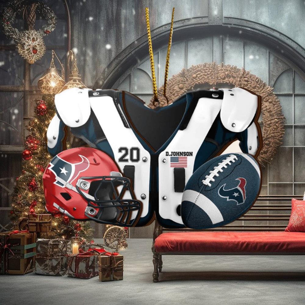 Houston Texans NFL Sport Ornament Custom Your Name And Number Houston Texans NFL Sport Ornament Custom Your Name And Number