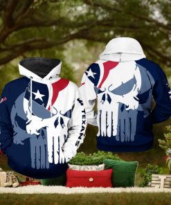 Houston Texans NFL Team Skull 3D Printed Hoodie